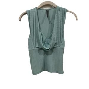 Women’s Anthropologie Blue Blouse‎ Tank Formal Casual Size Xxs 2Xs Scoop